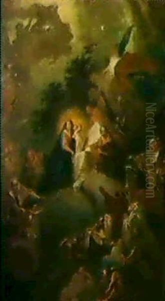 Die Unbefleckte Empfangnis Oil Painting by Joseph Ii Winterhalter