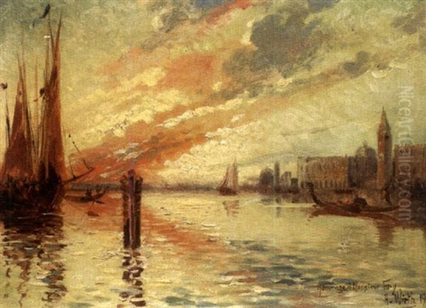 Venise Oil Painting by Henri Prosper Wirth
