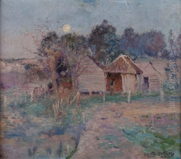 In Pallid Moon Oil Painting by Walter Withers