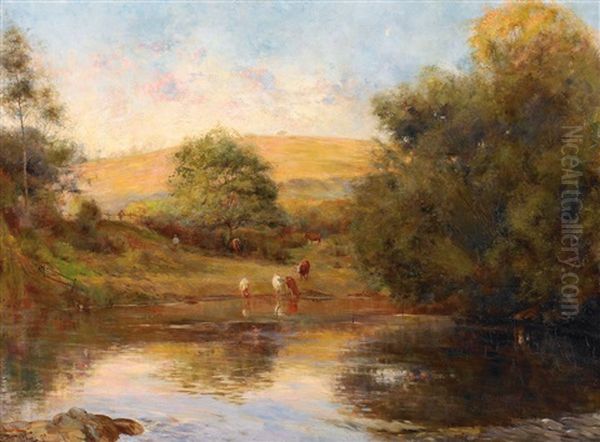 After The Heat Of The Day Oil Painting by Walter Withers