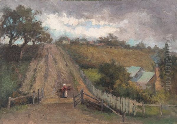 In From The Field Oil Painting by Walter Withers