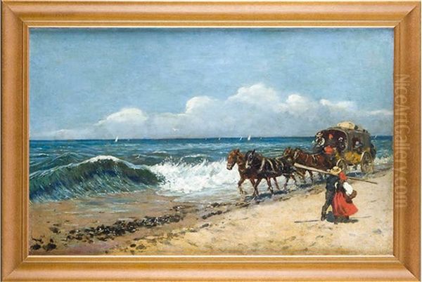 Nad Brzegiem Morza Oil Painting by Stanislaw Witkiewicz