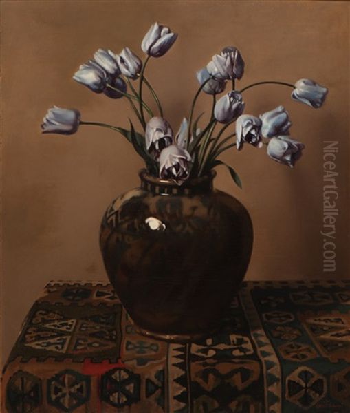 Still Life With Tulips In A Vase Oil Painting by Willem Witsen