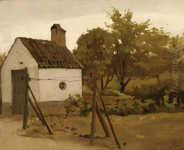 Bakhuis In An Orchard Oil Painting by Willem Witsen
