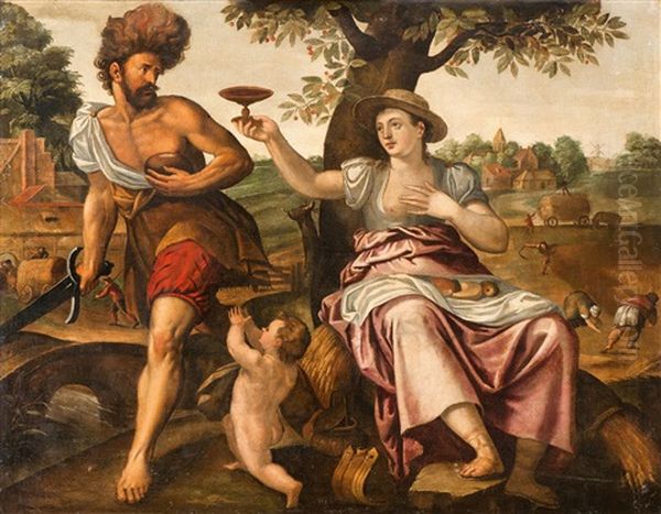 Allegorie Des Sommers Oil Painting by Peter de Witte the Elder