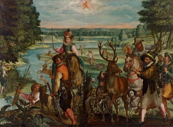 Allegorie Des Monats Juli Oil Painting by Peter de Witte the Elder