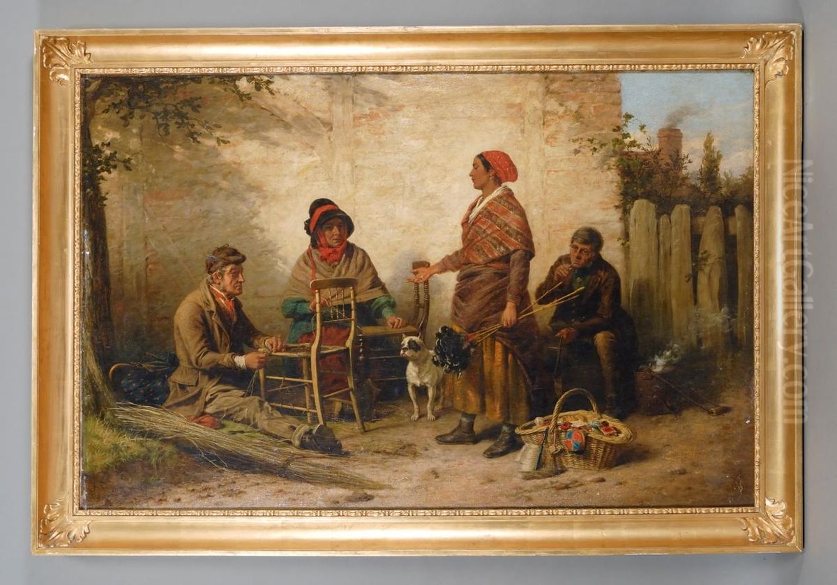 L'impagliatoreDi Sedie Oil Painting by William Bromley