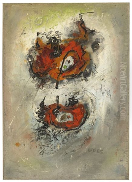 Les Taches Rouges Oil Painting by  WOLS