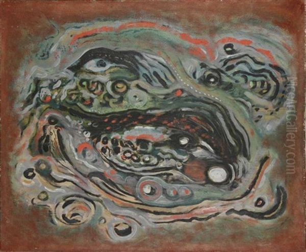 Les Poissons Et Les Vagues Cassis Oil Painting by  WOLS