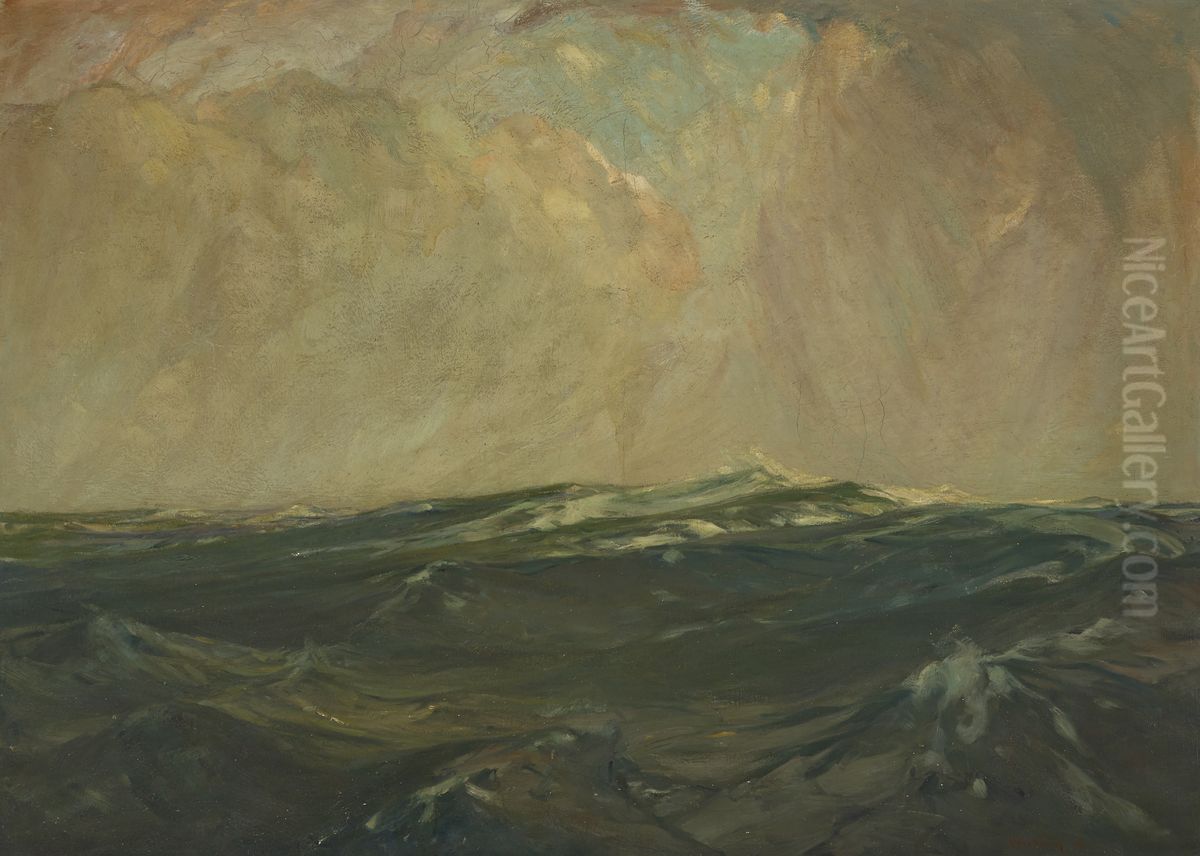 At Sea Oil Painting by Charles Herbert Woodbury
