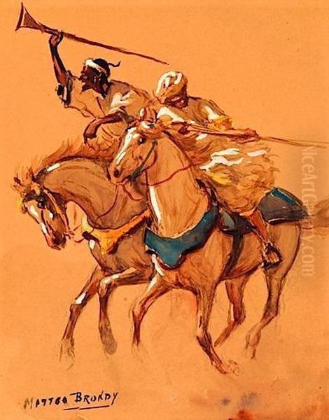 Fantasia Au Maroc Oil Painting by Matteo Brondy