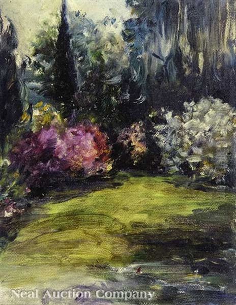 William Woodward's Garden, Biloxi, Mississippi Oil Painting by William Woodward