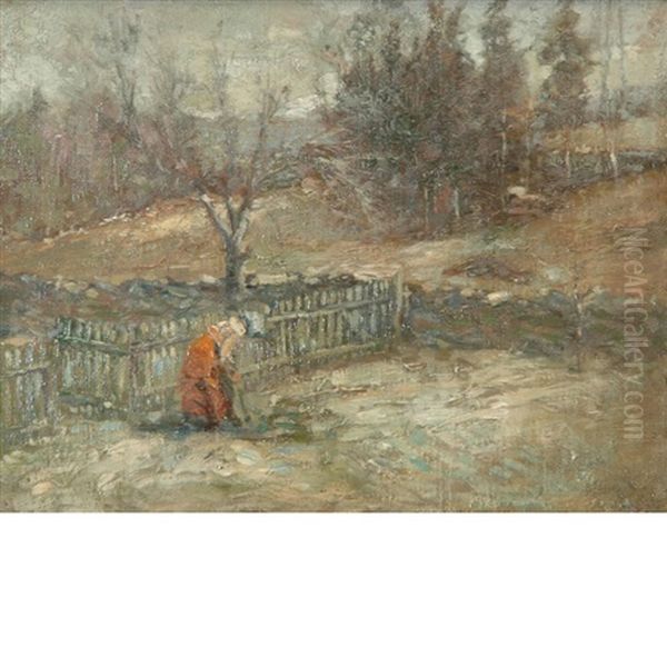 A Polish Better Half Oil Painting by George Hand Wright