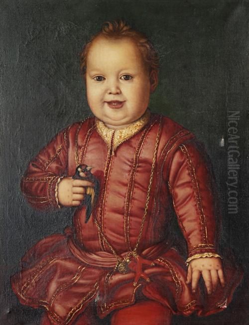 Portrait Of Garcia De Medici Oil Painting by Agnolo Bronzino