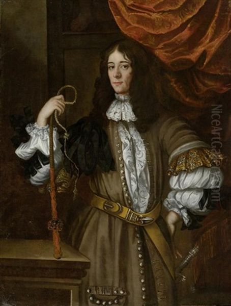 Bildnis Eines Englischen Sklavenhandlers Oil Painting by John Michael Wright