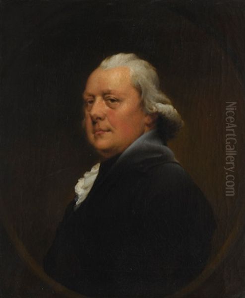 Portrait Of Christopher Alderson Oil Painting by Josepf Wright Of Derby