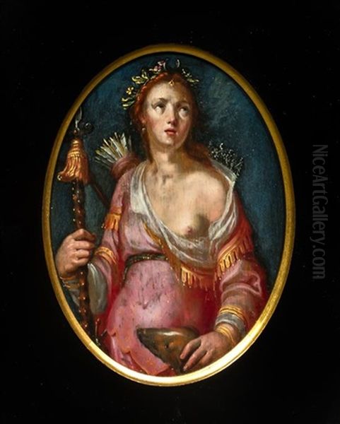 Diana Oil Painting by Joachim Anthonisz Wtewael