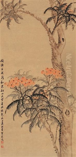 Loquat Oil Painting by Wu Xizai