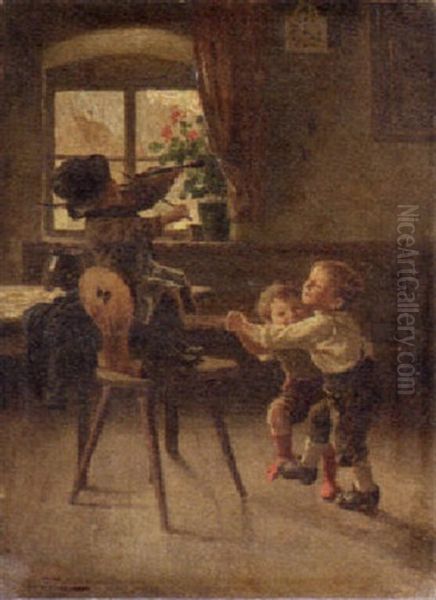 One Two Three Oil Painting by Marie Wunsch