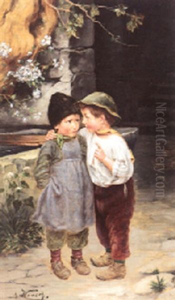 Das Geheimnis Oil Painting by Marie Wunsch