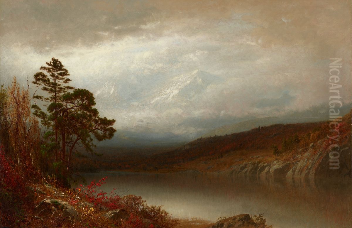 Autumn In The Adirondacks Oil Painting by Alexander Helwig Wyant