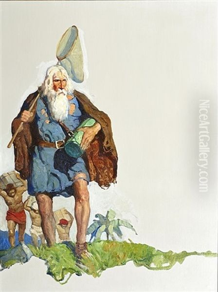 Brand In Einem Dorf Oil Painting by Newell Convers Wyeth