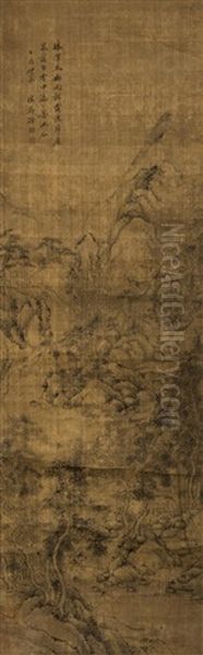 Xu Fang (qing Dynasty), Landscape Oil Painting by  Xu Fang