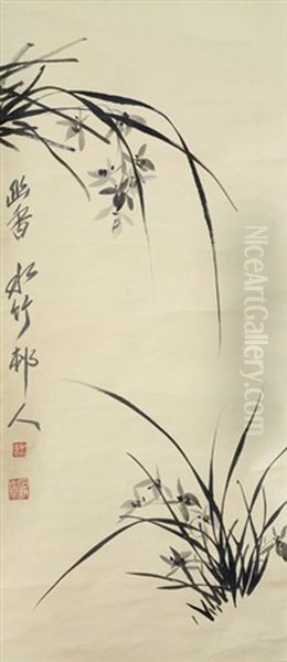 Orchideen Oil Painting by Xu Shichang