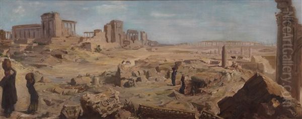 Palmyra Oil Painting by Alexander E. Yakovlev