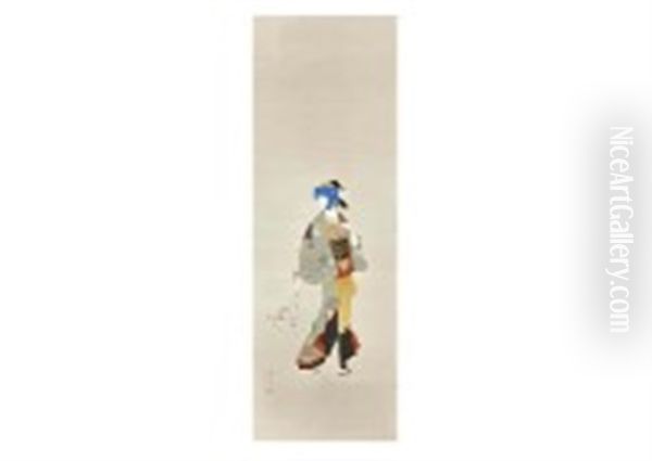 Cherry Blossoms Oil Painting by Shuho Yamakawa