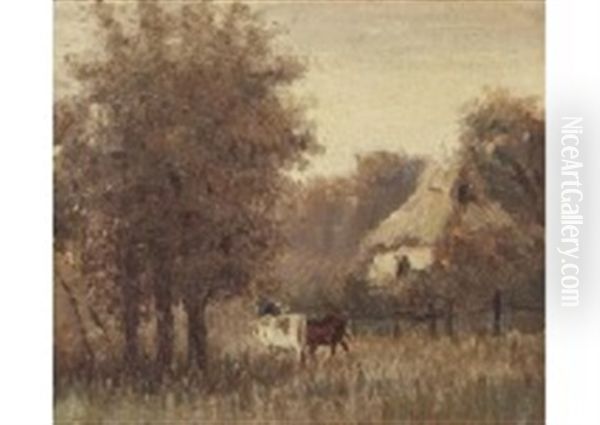Farm Village In The Morning Oil Painting by Yamamoto Kanae
