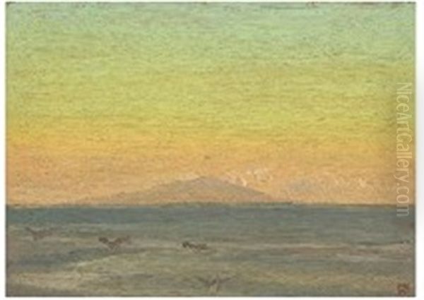 Far View In Ohshima Oil Painting by Yamamoto Kanae