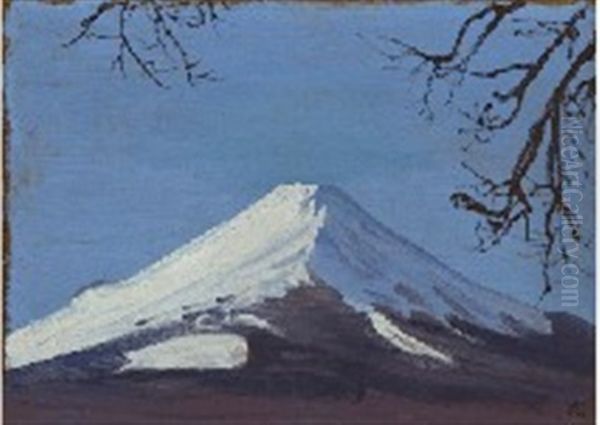 Mt.fuji Oil Painting by Yamamoto Kanae