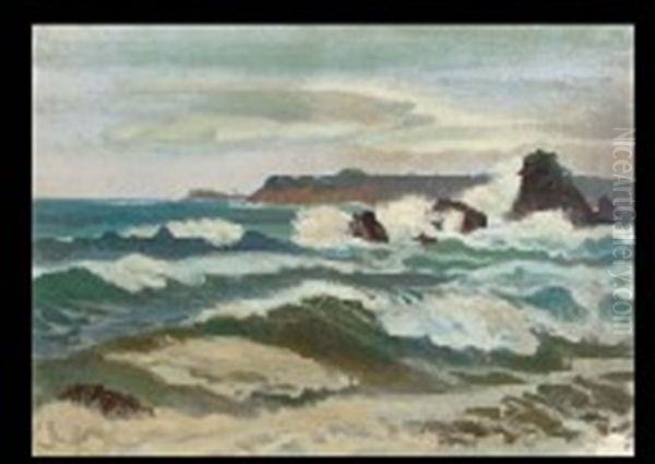 At Kishu Shima Oil Painting by Yamamoto Kanae