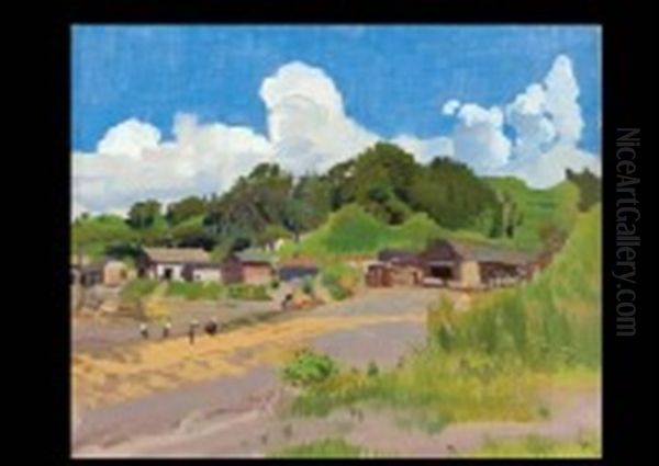 Dried Sardine Oil Painting by Yamamoto Kanae