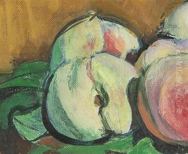 Peach Oil Painting by Sotaro Yasui