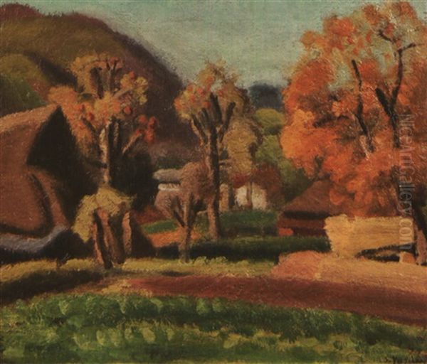 Nara Landscape Oil Painting by Sotaro Yasui