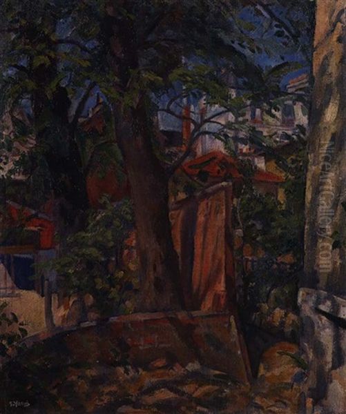 Backside Street (paris) Oil Painting by Sotaro Yasui