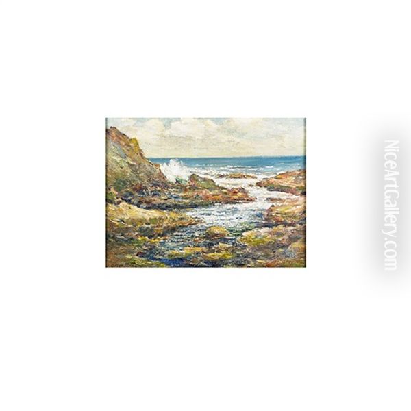 Maine Seascape Oil Painting by Cullen Yates