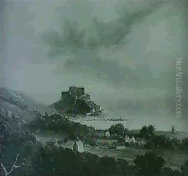 Mount Orgeuil  St. Breadles Bay Oil Painting by Tobias Young