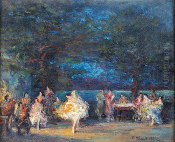 Scene De Danse Espagnole Oil Painting by Pere Ysern Y Alie