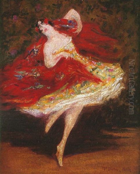 Bailarina Oil Painting by Pere Ysern Y Alie