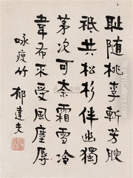 Untitled Oil Painting by Yu Dafu