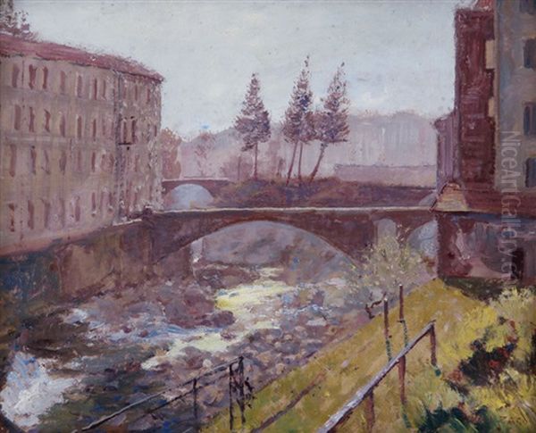 Biella Laboriosa Oil Painting by Luigi Zago