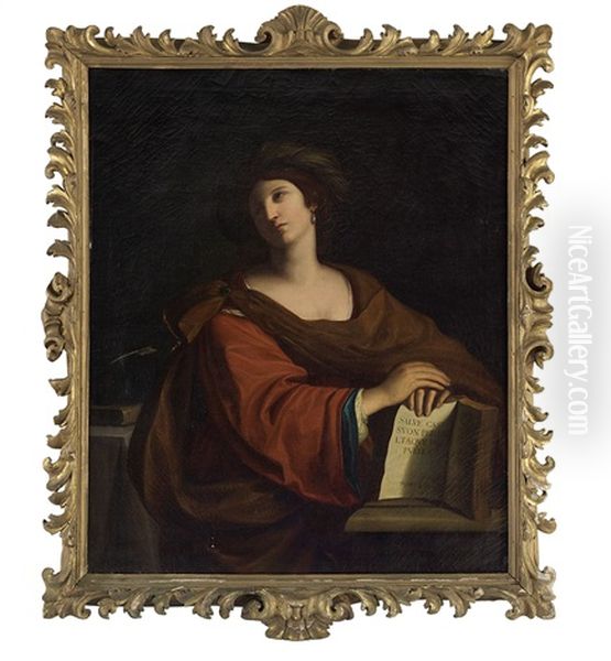 Sibyl Oil Painting by Domenico Zampieri (Il Domenichino)