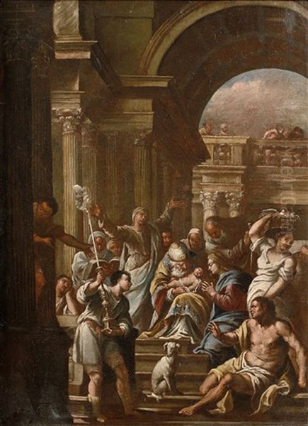 La Presentation De Jesus Au Temple Oil Painting by Antonio Zanchi