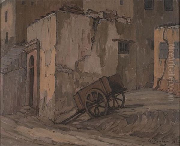 Landscape In Alexandria Oil Painting by Arturo Zanieri