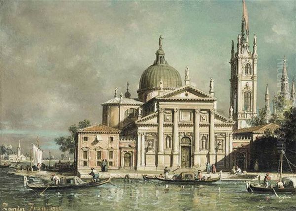 San Giorgio Maggiore, Venice, With An Imaginary Campanile Oil Painting by Francesco Zanin