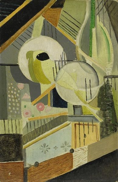 Oiseaux No. 4 Oil Painting by Angel Zarraga Arguelles