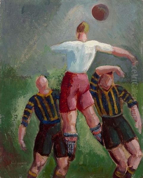 Heading - 1926 Oil Painting by Angel Zarraga Arguelles